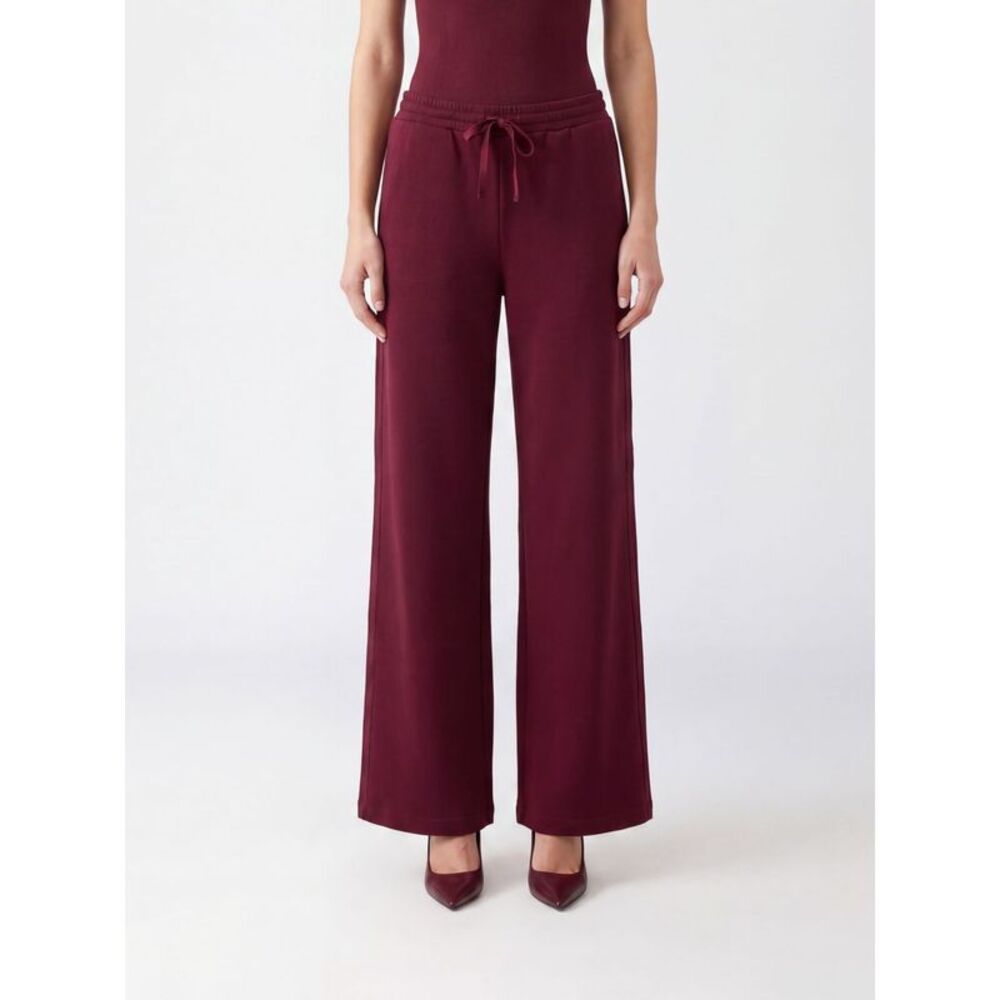 Twinset Women Twinset Wide-Leg Jersey Jogging Trousers With Drawstring